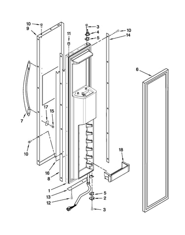 Freezer door parts