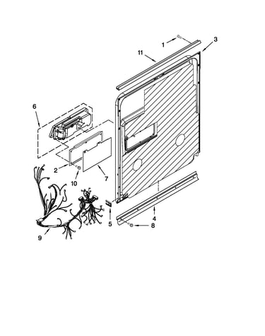 Inner door parts