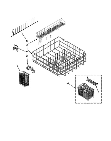 Lower rack parts