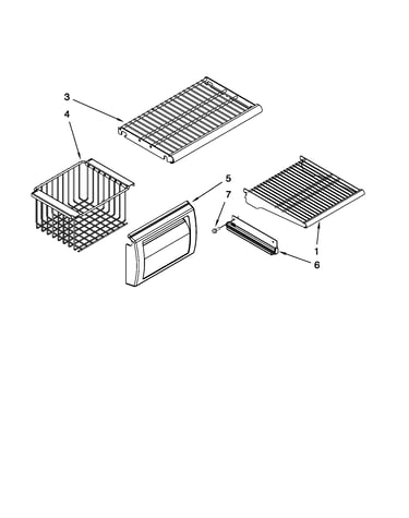 Freezer shelf parts