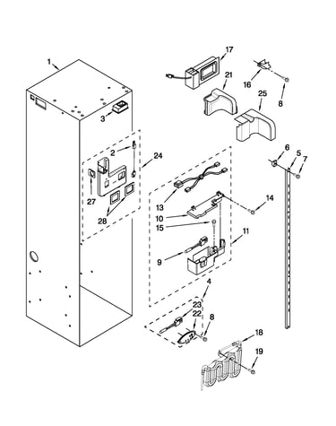 Refrigerator liner parts