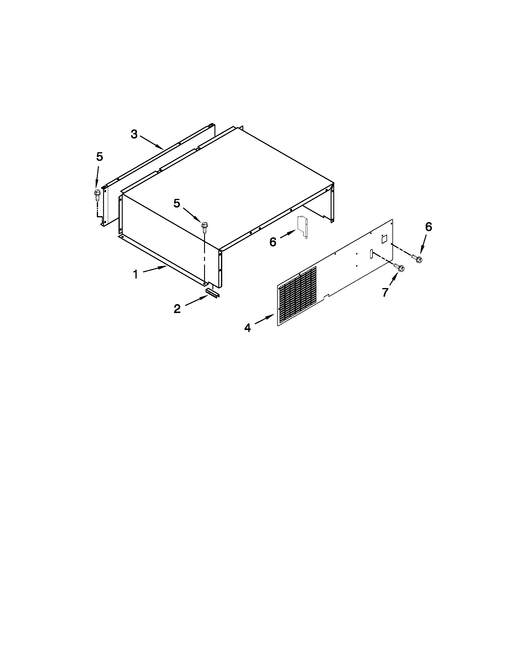 Top grille and unit cover parts