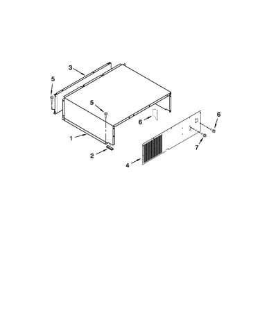 Top grille and unit cover parts