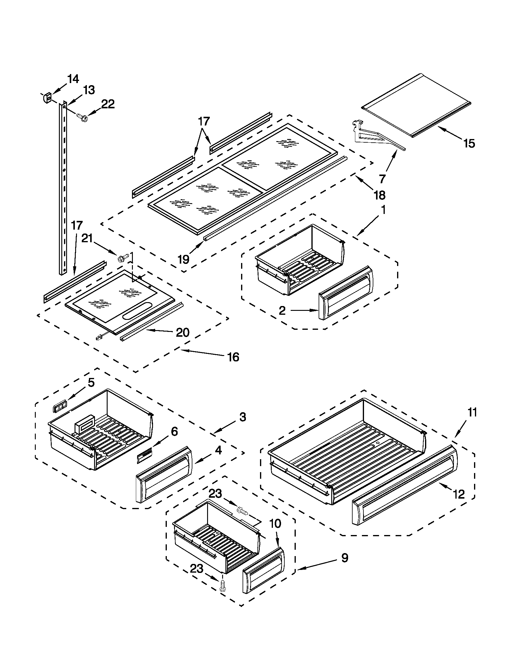 Shelf parts