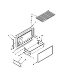 Freezer door and basket parts