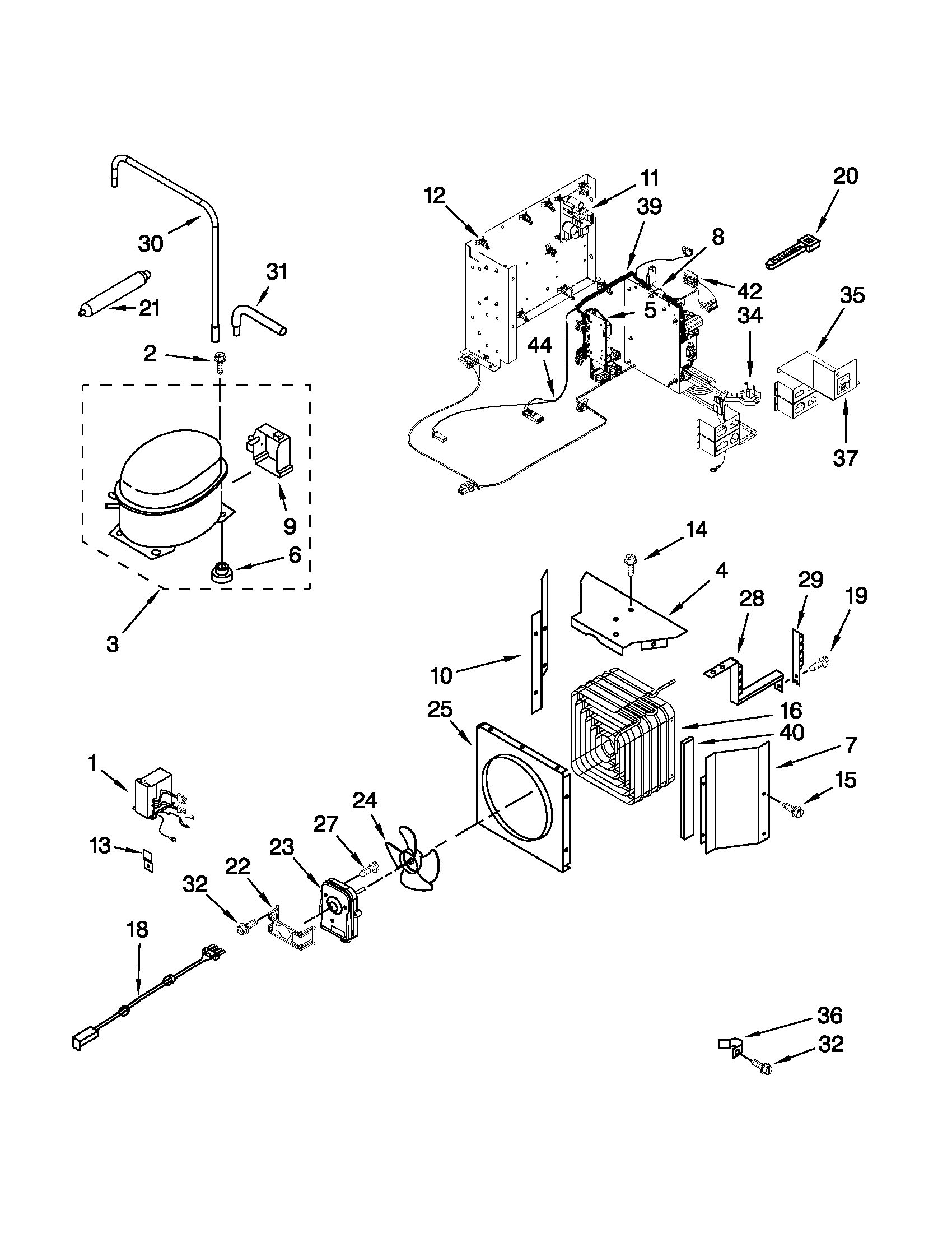 Upper unit parts