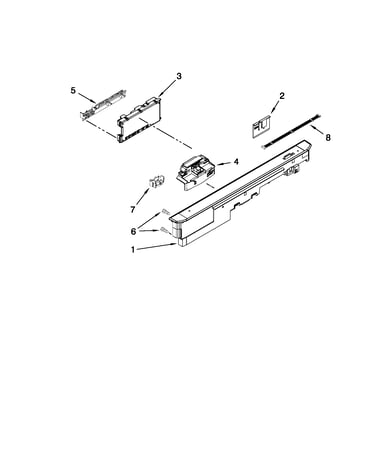 Control panel and latch parts