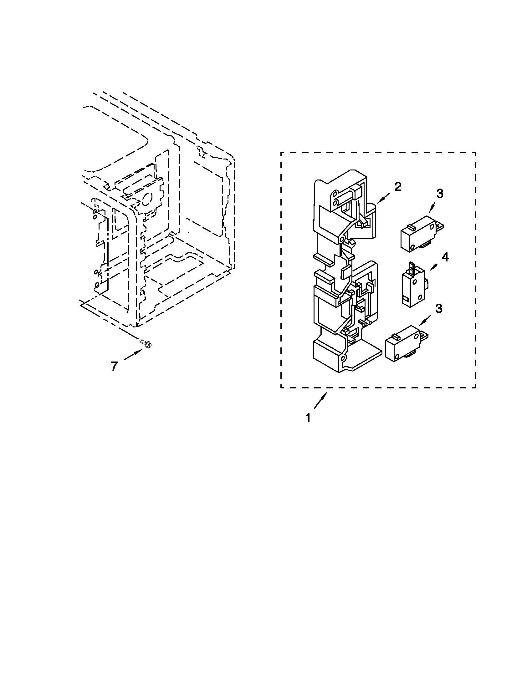 Latch board parts