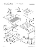 Cooktop, burner and grate parts