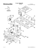 Cooktop, burner and grate parts
