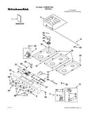 Cooktop, burner and grate parts