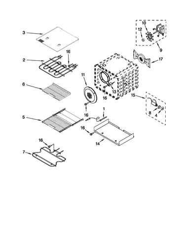 Internal oven parts