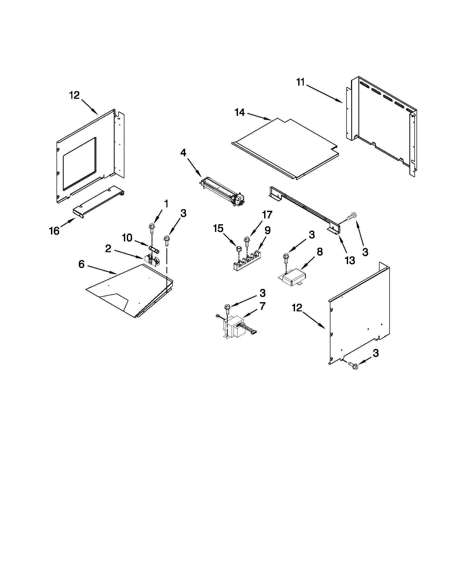 Top venting parts