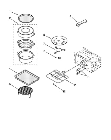 Internal microwave parts