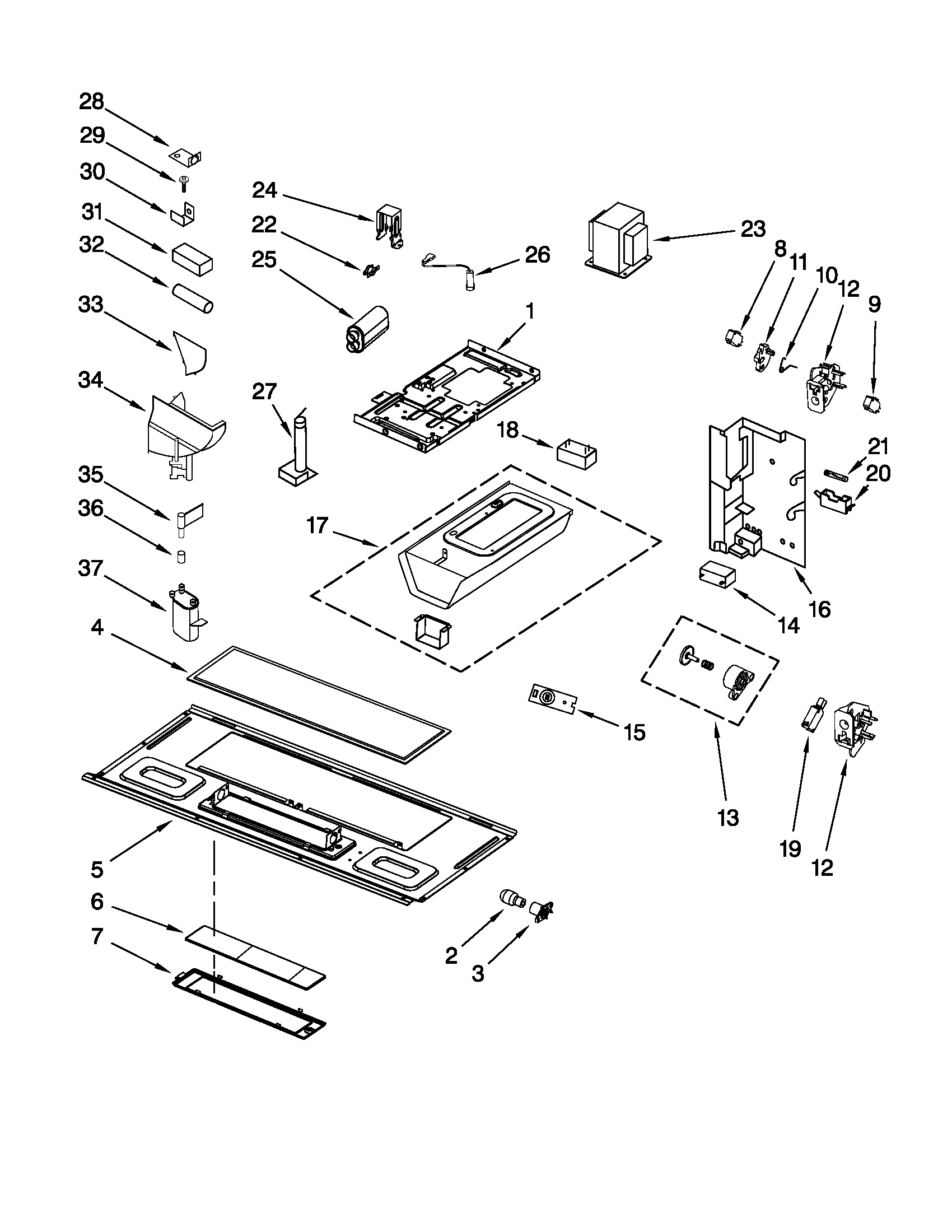 Interior and ventilation parts