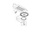 Whirlpool YGMH6185XVB0 turntable parts diagram
