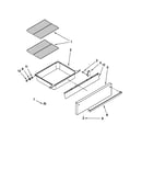 Drawer and rack parts