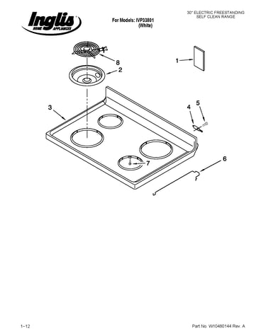 Cooktop parts