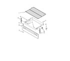 Inglis IVP33801 drawer & broiler parts diagram