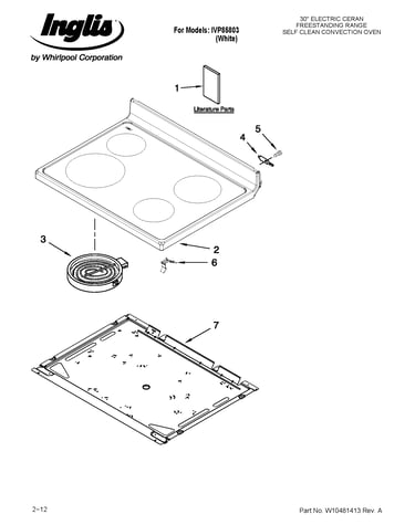 Cooktop parts