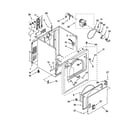 Whirlpool 3DWED4800YQ0 cabinet parts diagram