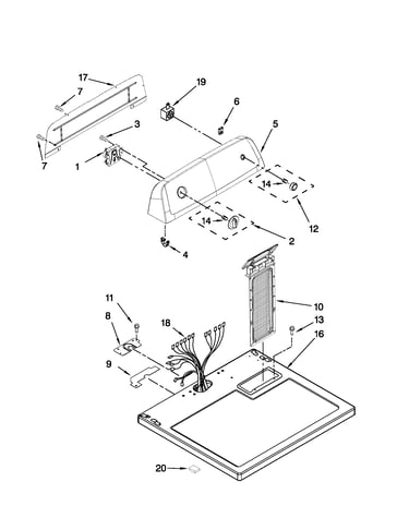 Top and console parts