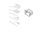 Whirlpool WOS51EC0AB00 internal oven parts diagram