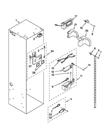 Refrigerator liner parts