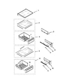 Refrigerator shelf parts