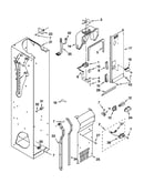 Freezer liner and air flow parts