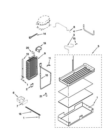 Lower unit and tube parts