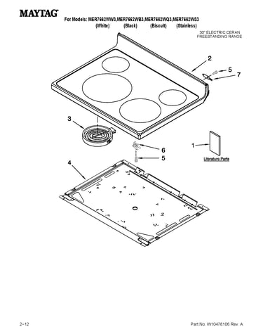 Cooktop parts