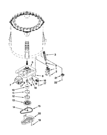 Gearcase, motor and pump parts