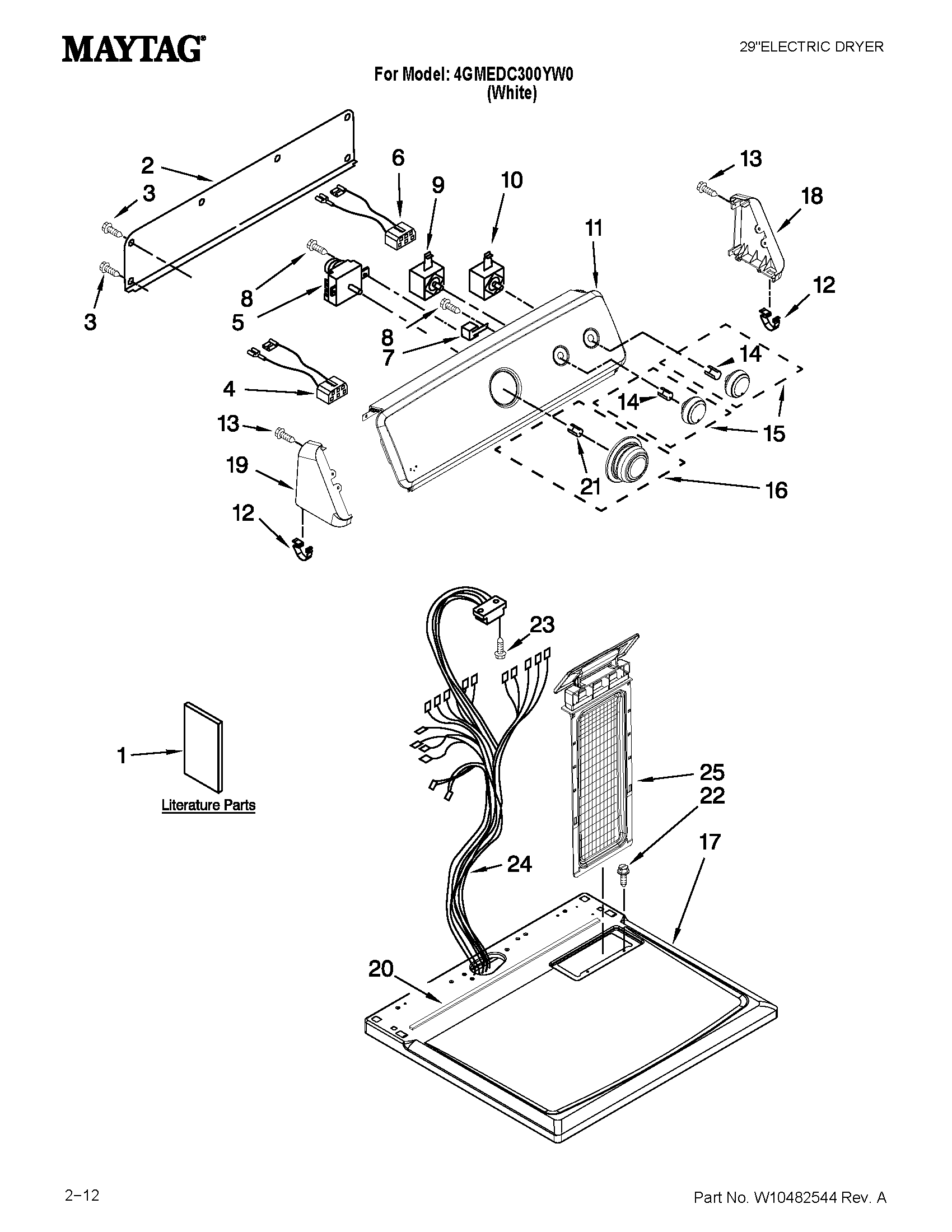 Top and console parts