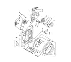 Maytag 4GMEDC300YW0 bulkhead parts diagram