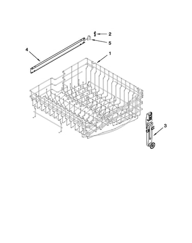 Upper rack and track parts