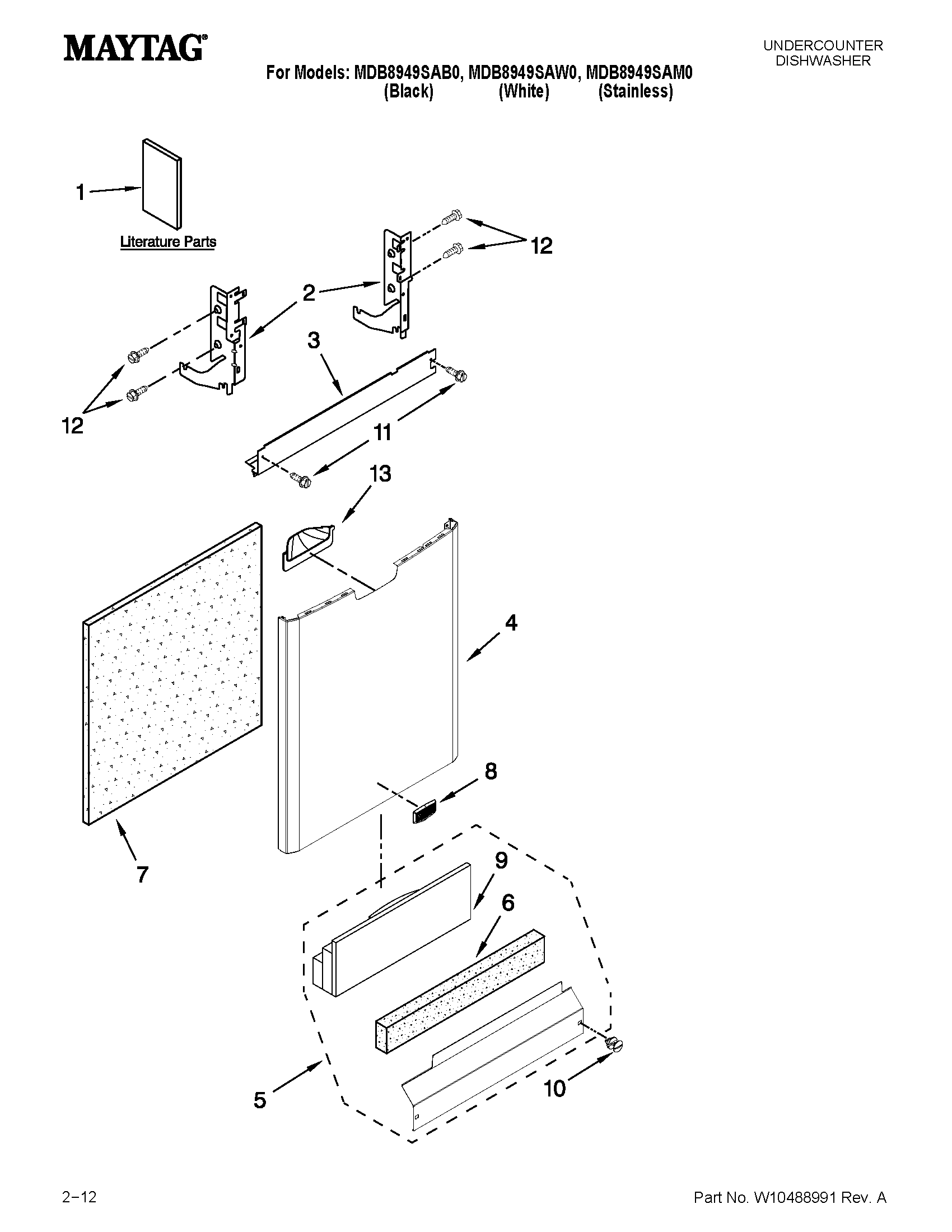 Door and panel parts