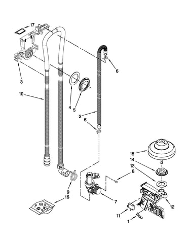 Fill, drain and overfill parts