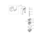 Ikea ISC23CNEXY01 motor and ice container parts diagram