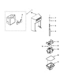 Motor and ice container parts
