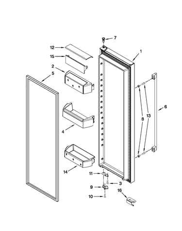 Refrigerator door parts