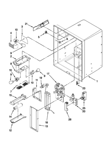 Refrigerator liner parts