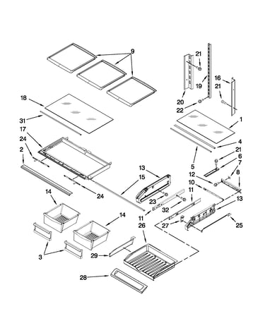 Shelf parts
