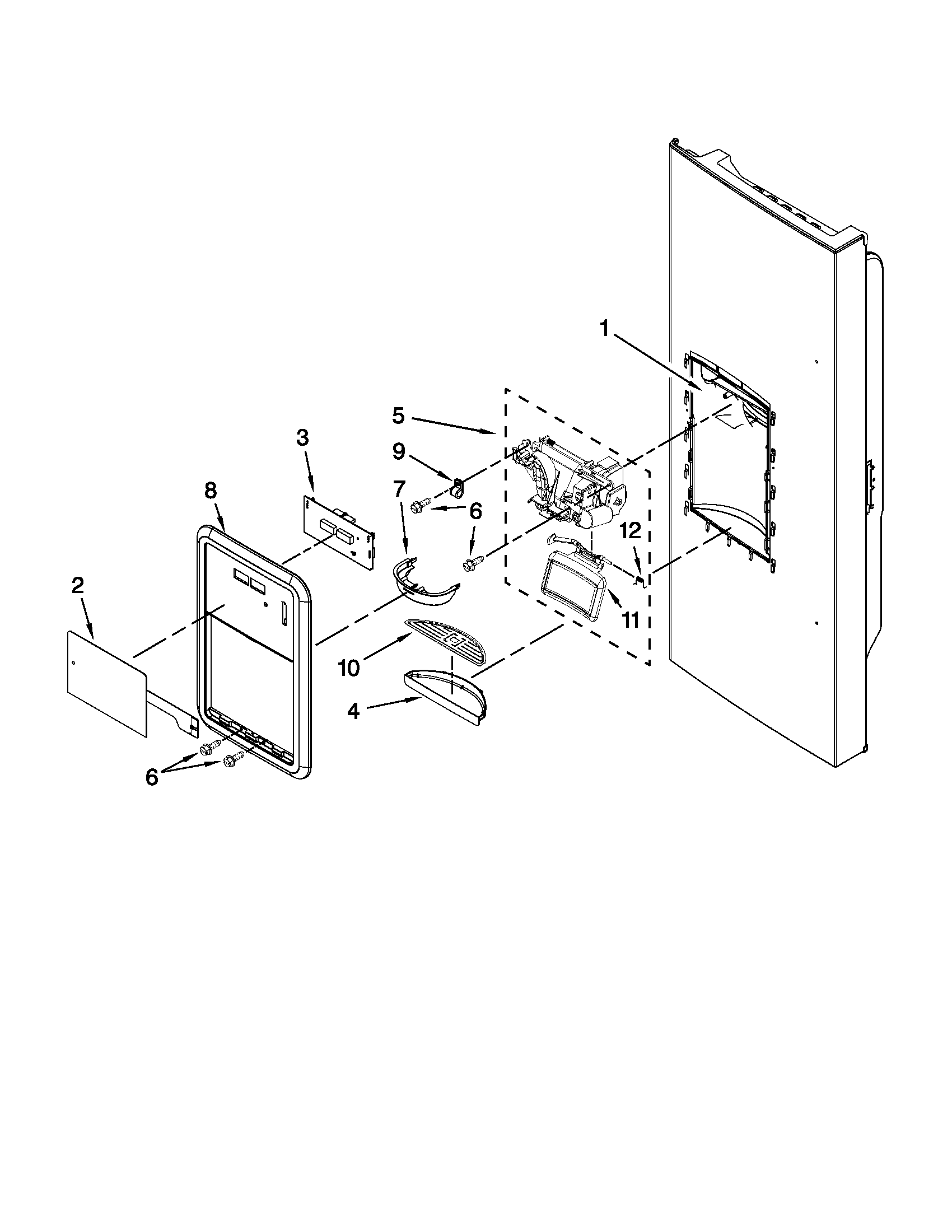 DISPENSER FRONT PARTS