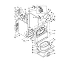 Whirlpool 3DWED4900YW0 cabinet parts diagram
