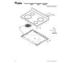 Whirlpool YWFE330W0AS0 cooktop parts diagram