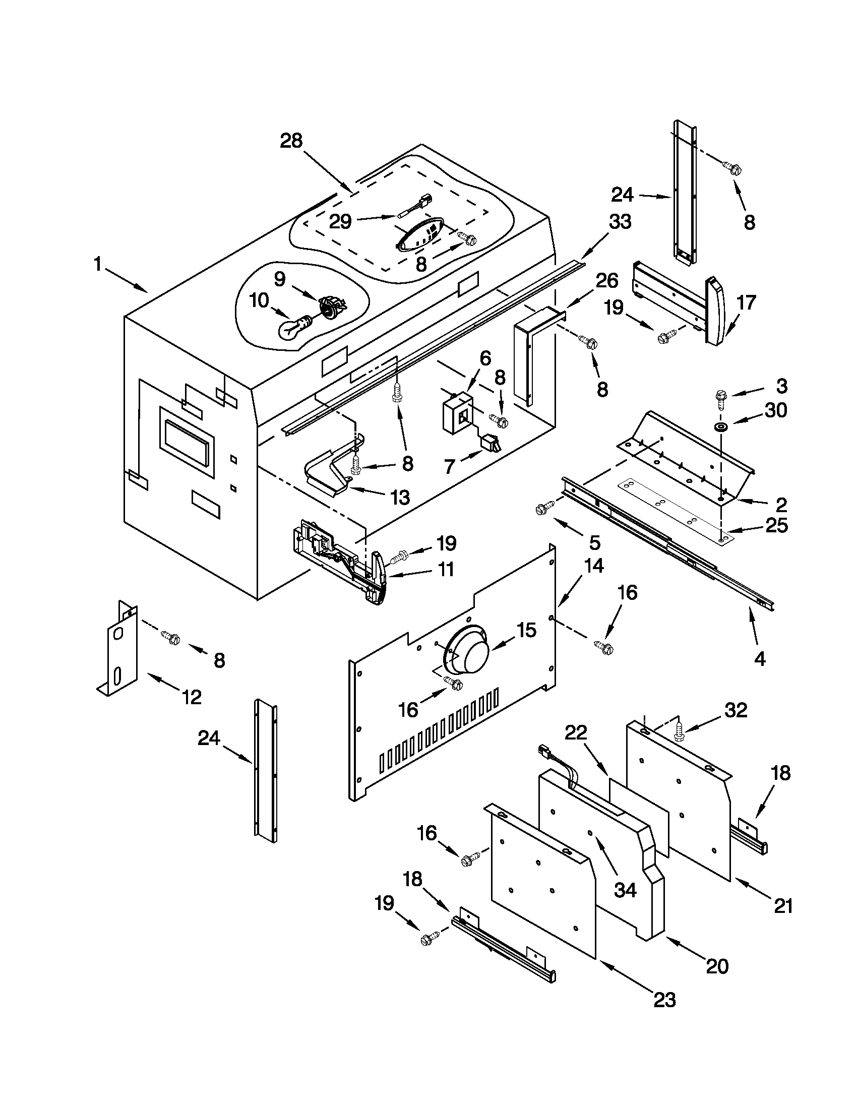 Freezer liner parts