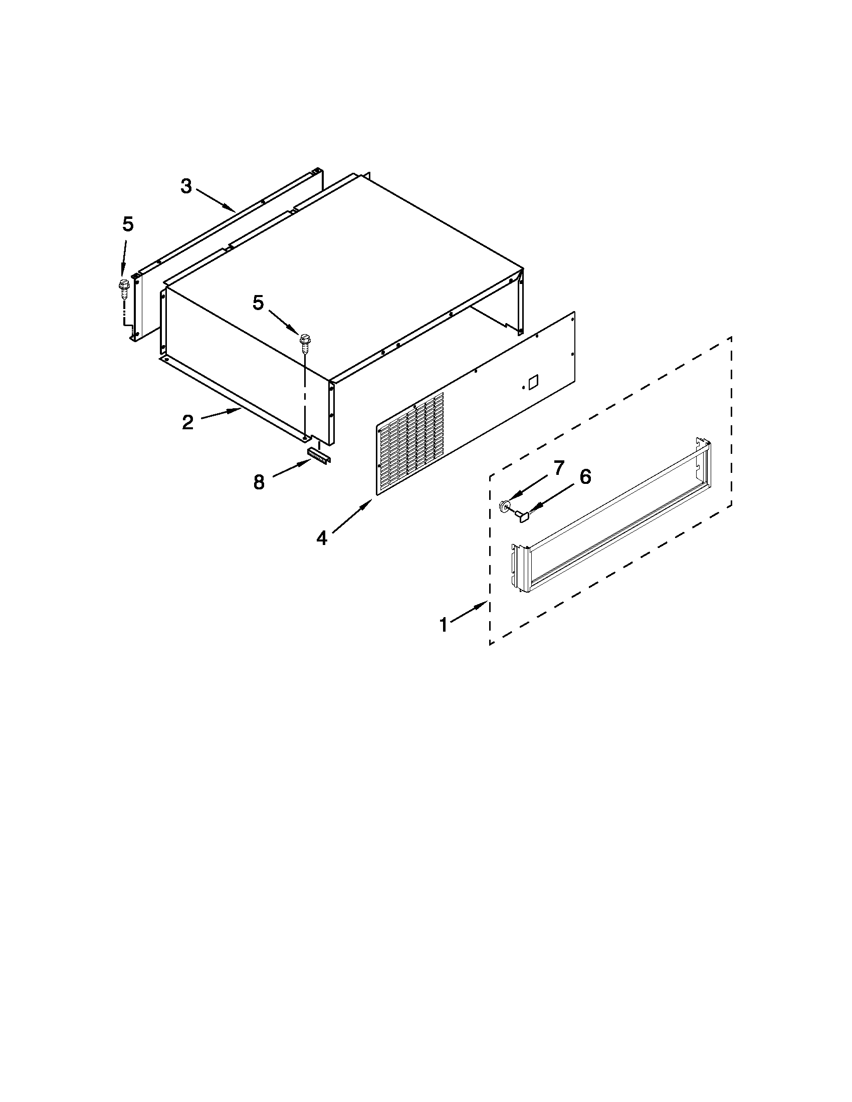 TOP GRILLE AND UNIT COVER PARTS