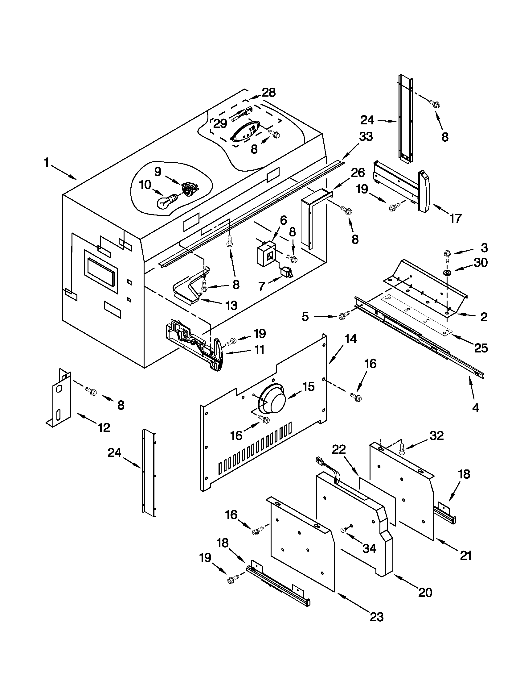 Freezer liner parts
