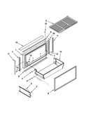 Freezer door and basket parts